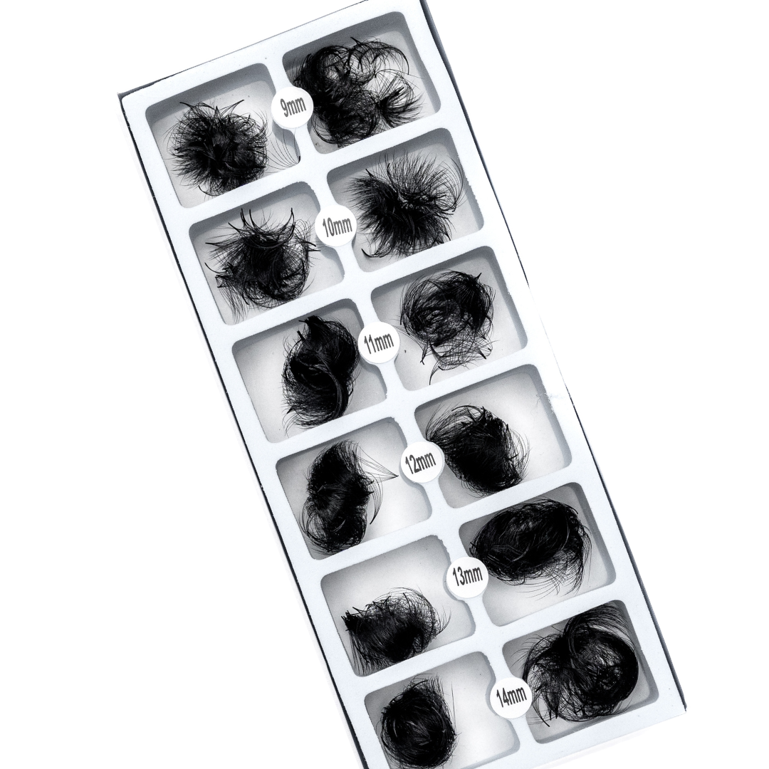 10D, .05, Textured Handmade Loose Fans (1500/6 Length Mix)