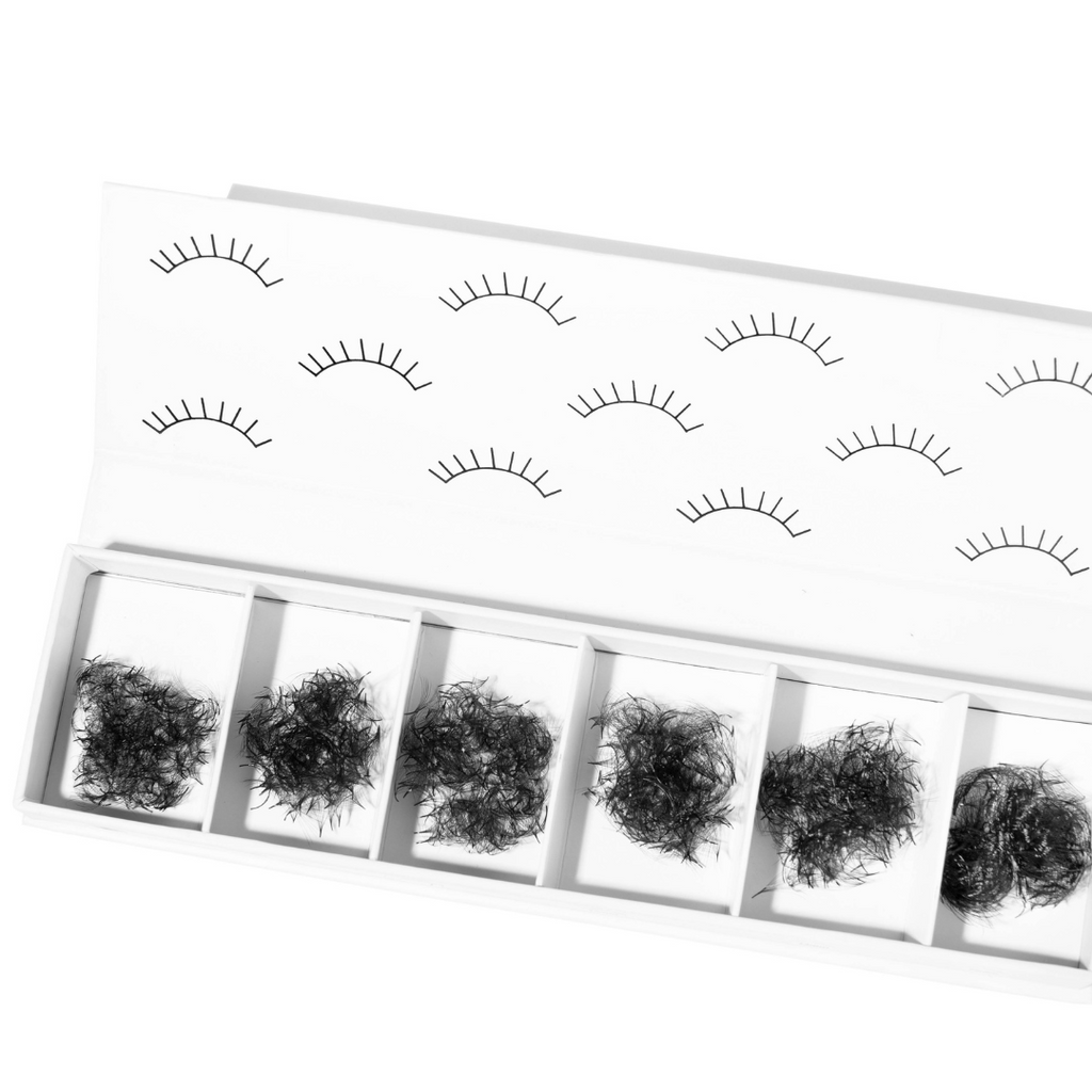 12D, .03, Handmade Loose Fans (1500/6 Length Mix)