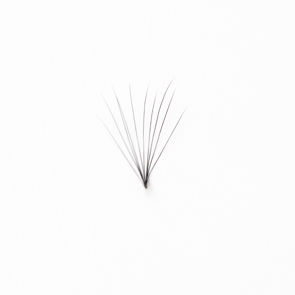 6D, .07, Textured Handmade Loose Fans (1500/6 Length Mix)