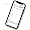 Eye Lash Extensions Intake & Consent Form
